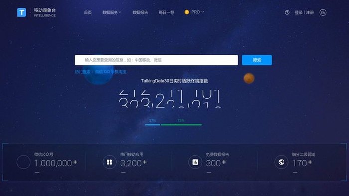 TalkingData官網(wǎng)